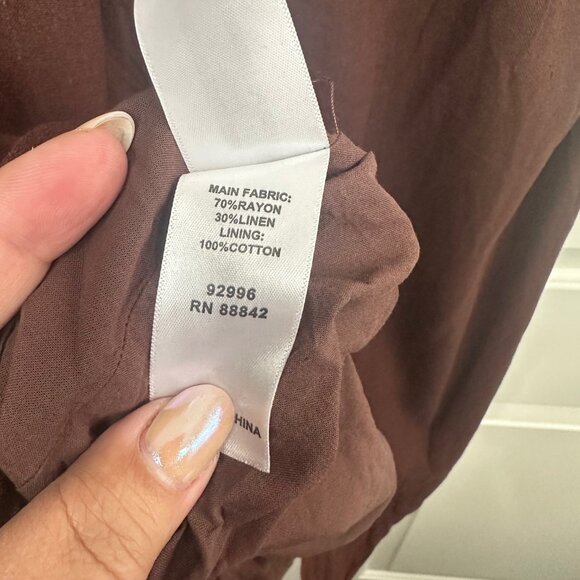 Chocolate Brown Chain Detail Halter Midi Eloquii Dress 16 - Picture 12 of 14